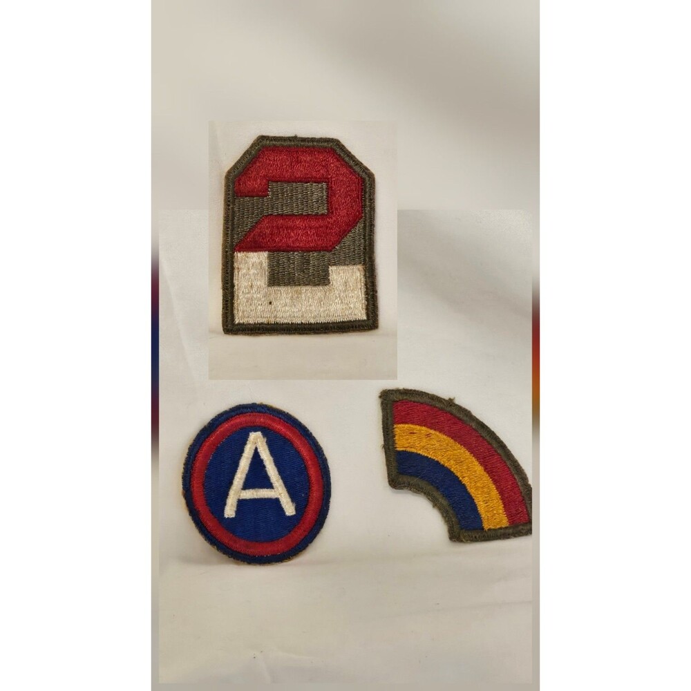 Vintage Army Unit Patches Lot Of 3